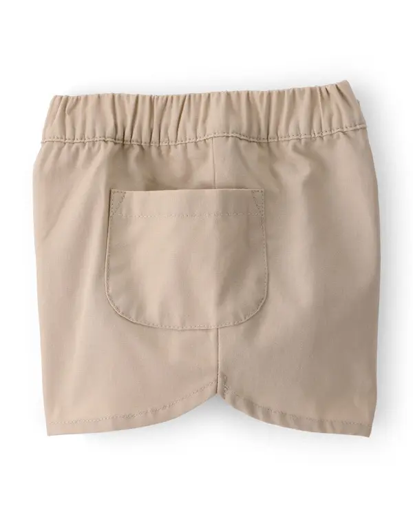 Kids Baby Girl 3-Piece Cheetah Top, Bodysuit & Short Set - Khaki&Ivory 3 Image