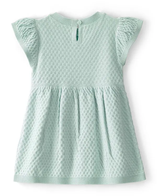 Kids Baby Girl Sweater Dress - Green 1 Image