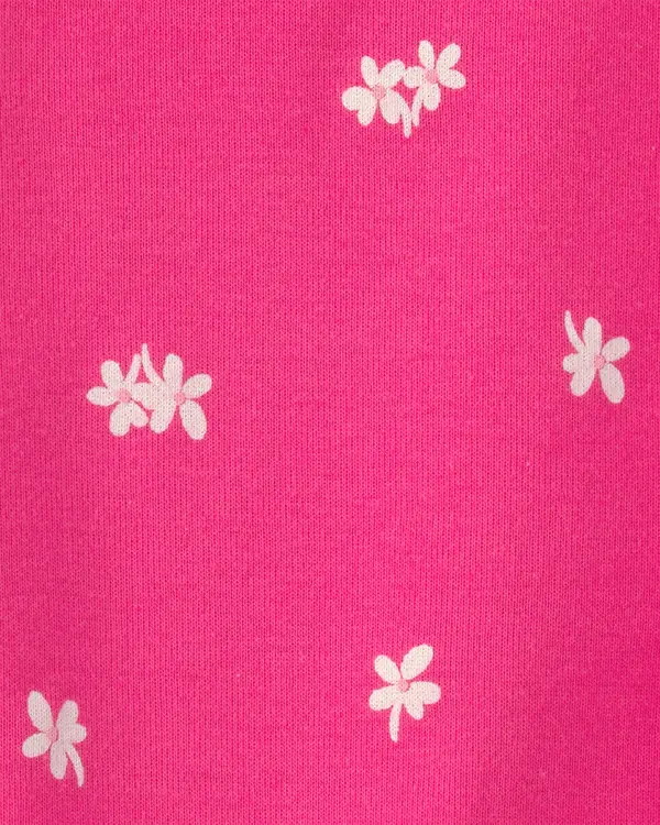 Kids Baby Girl Floral Sleeveless Romper - Pink 1 Image