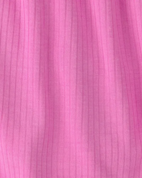 Kids Baby Girl PurelySoft Flutter-Sleeve Top & Short Set - Pink 1 Image