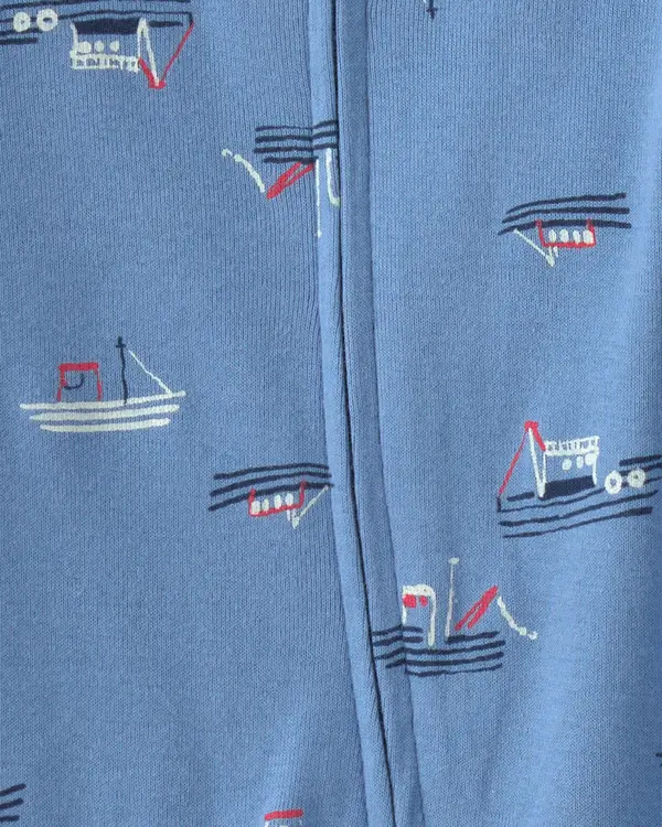Kids Baby Boy 2-Pack Boat Sleep & Play Pajamas - Blue 2 Image