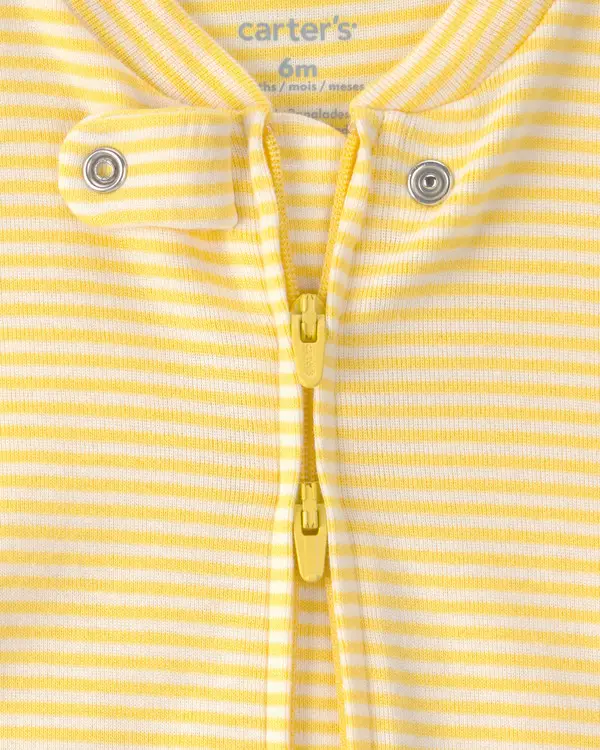 Kids Baby Boy 2-Pack Lemon Sleep & Play Pajamas - Yellow&Blue 2 Image