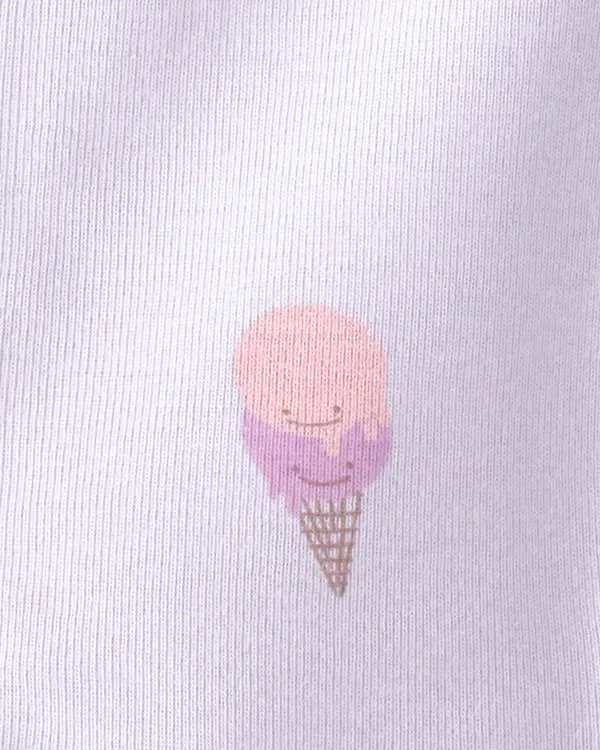 Kids Baby Girl 2-Pack Ice Cream Sleeper- Purple&Blue 3 Image