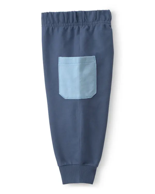 Kids Baby Boy 2-Piece 'Lil Bro' Bodysuit & Pant Set - Blue 2 Image