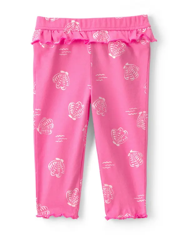 Kids Baby Girl 2-Piece 'Mommy's Mini Treasure' Shell Bodysuit & Pant Set - Pink&Ivory 3 Image