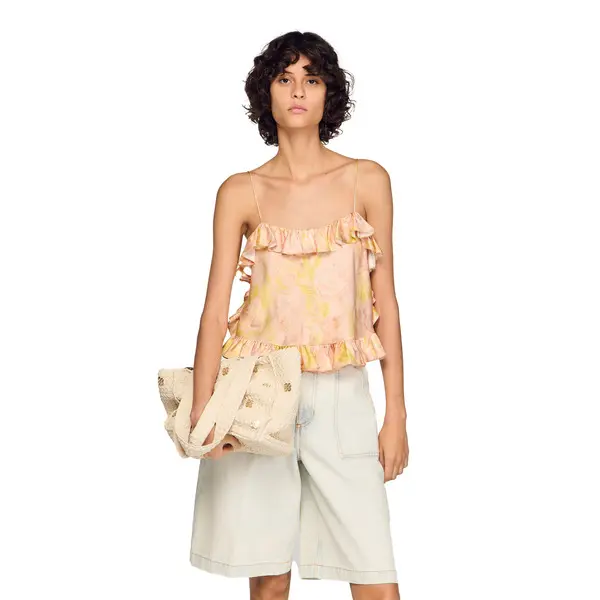 Crochet Shoulder Bag With Tassels 1 Image