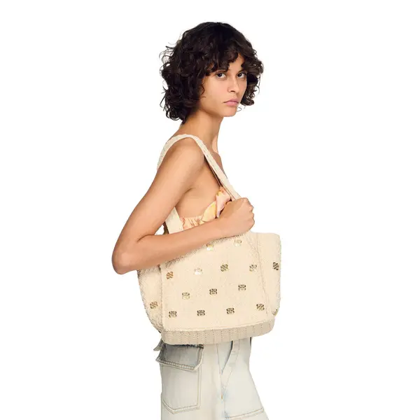 Crochet Shoulder Bag With Tassels 2 Image