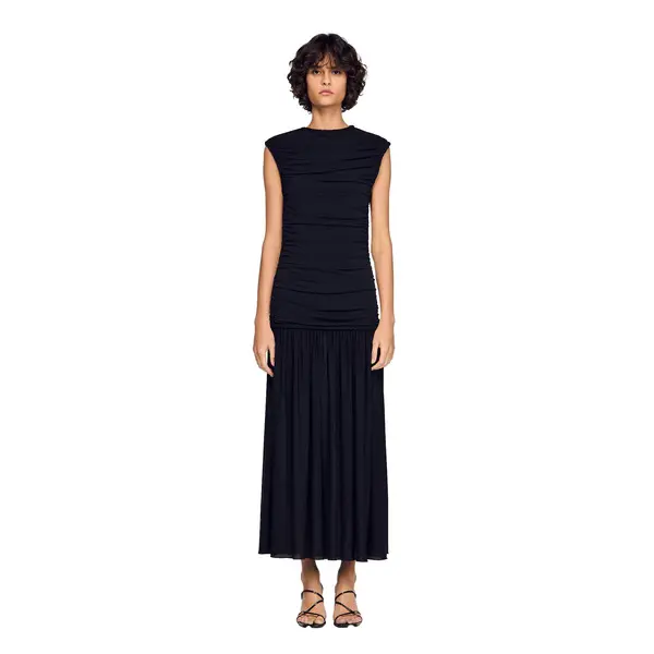 Flared Draped Maxi Dress 2 Image