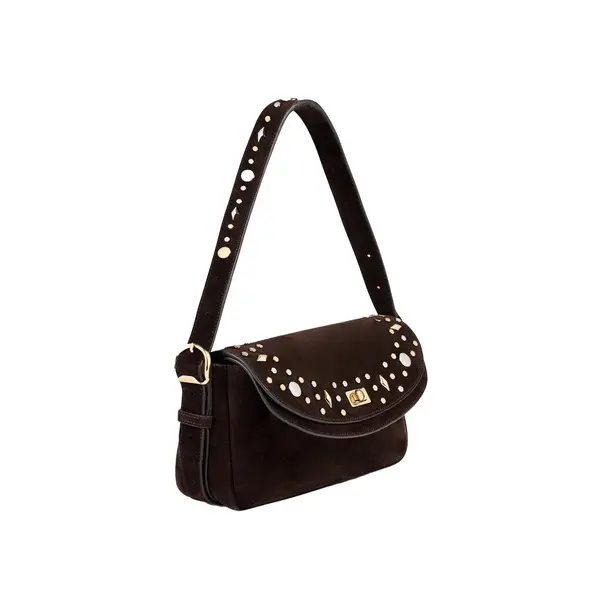 Le Mambo Janys Studded Suede Crossbody Bag 2 Image