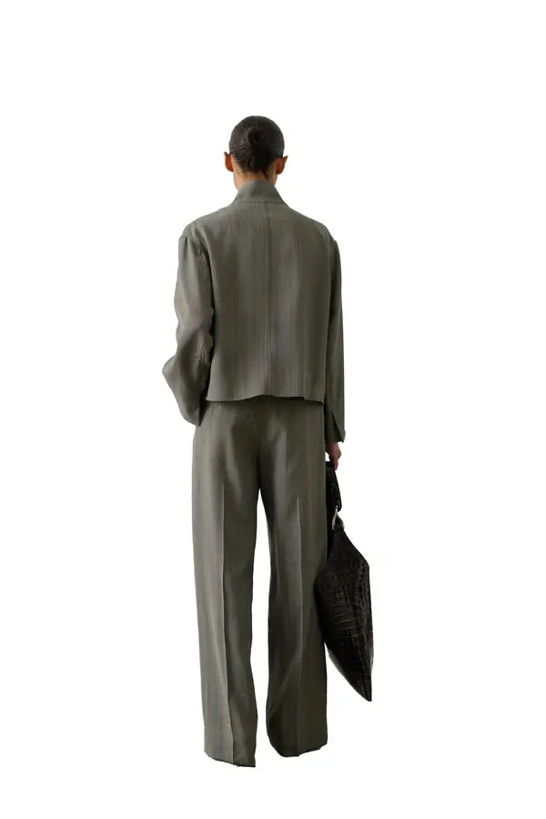 Straight Cut Hippolyte Soft Tailored Trousers  2 Image