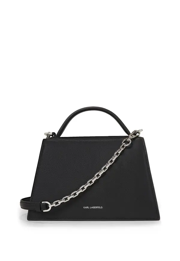 K/Signature Medium Leather Crossbody Bag  1 Image