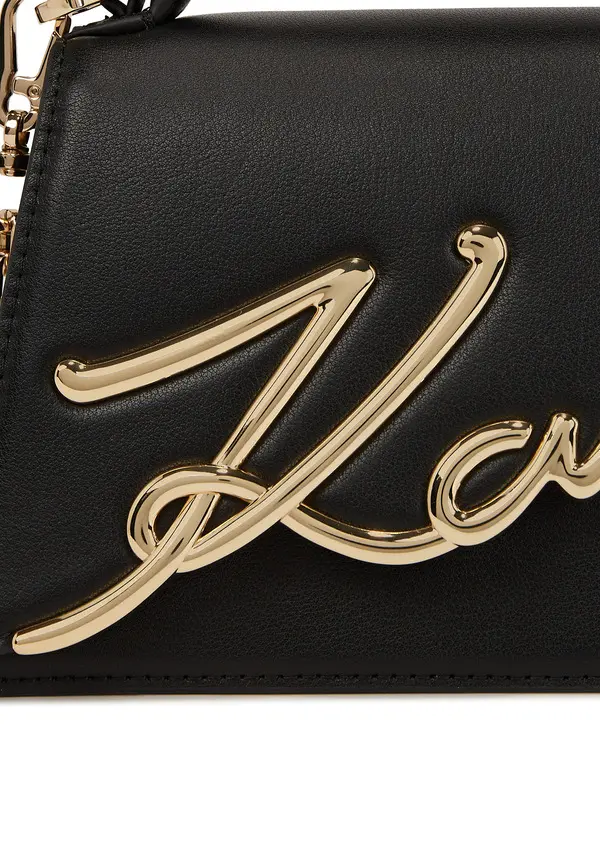 K/Signature Small Leather Crossbody Bag  2 Image