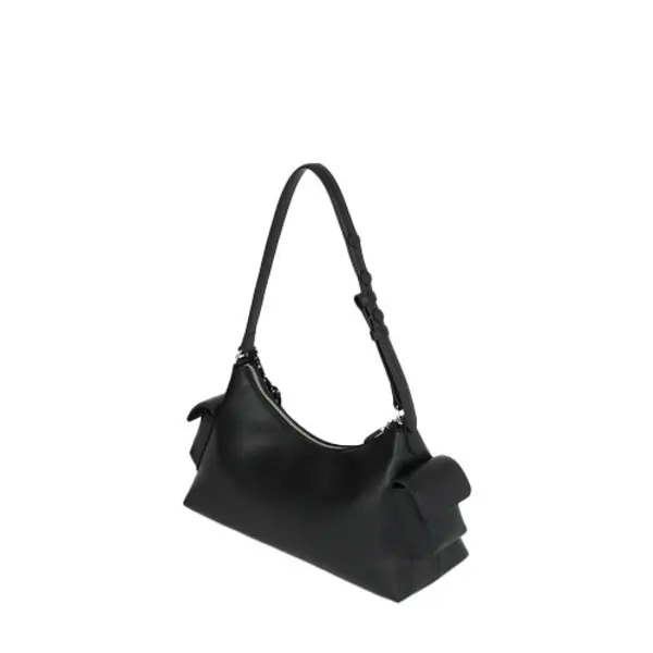 Smooth Leather Icon Cargo Shoulder Bag 2 Image