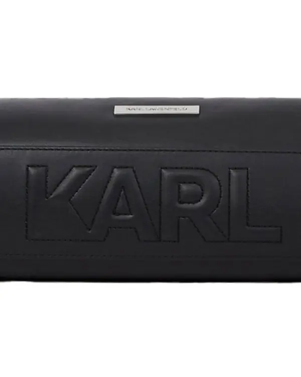 Smooth Leather Rectangular Shoulder Bag with Icon 1 Image