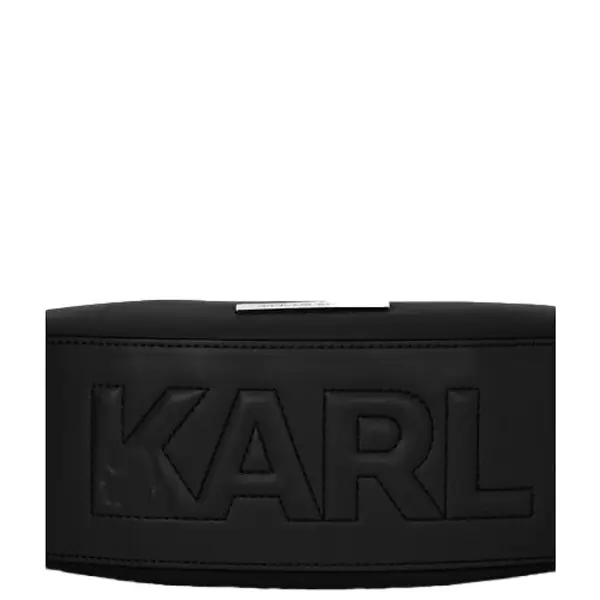 Smooth Leather Half-Moon Shoulder Bag 1 Image