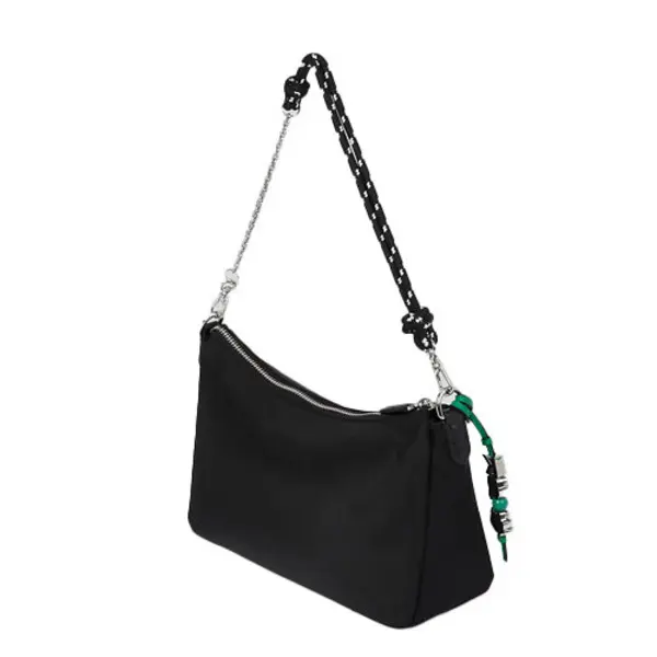 K/Ikonik Nylon Shoulder Bag with Rope & Chain Straps 1 Image