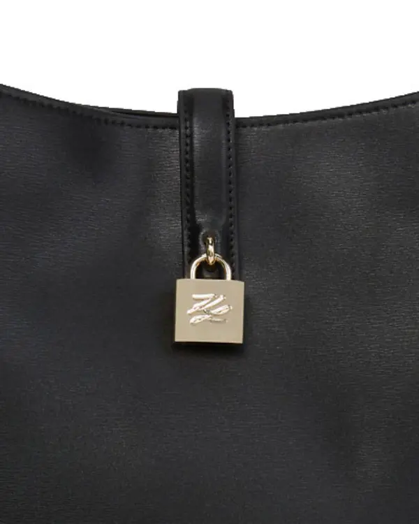 K/Autograph Padlock Leather Large Shoulder Bag 1 Image