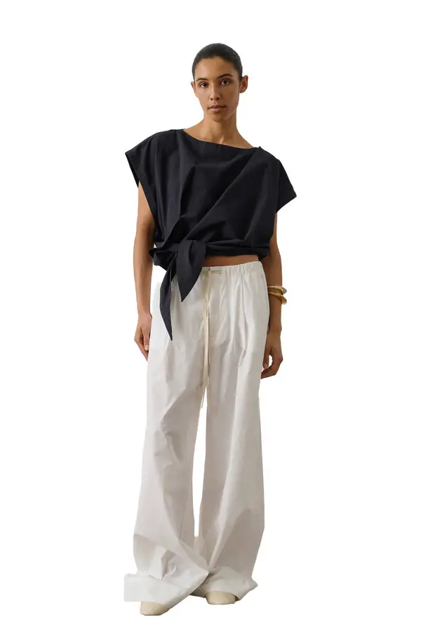 Loose Fit Knotted Blouse  1 Image