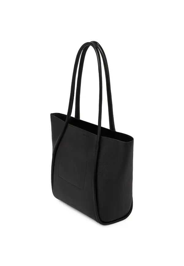 K/Autograph Patch Medium Pebbled Leather Tote Bag 1 Image