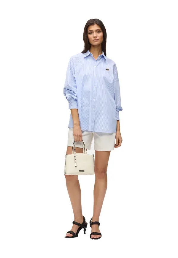 Icom Smooth Leather Small Tote Bag  3 Image