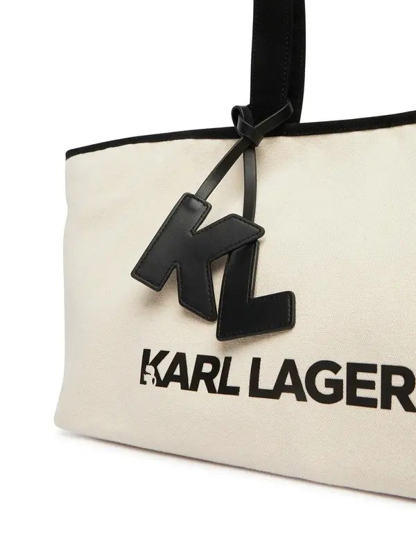 Large Cotton Shopper Bag with Long Handle 2 Image