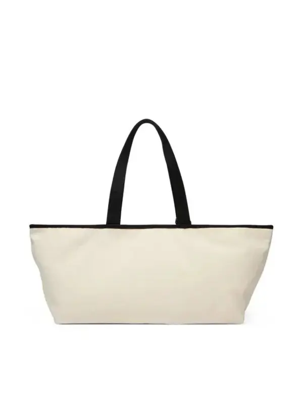 Large Cotton Shopper Bag with Long Handle 3 Image