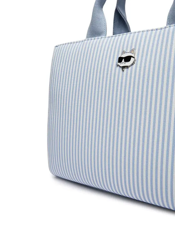 Icon Choupette Striped Square Tote Bag 2 Image