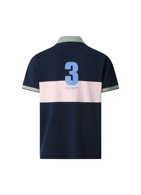 Classic Fit Short Sleeve Back Panel Polo 3 Image