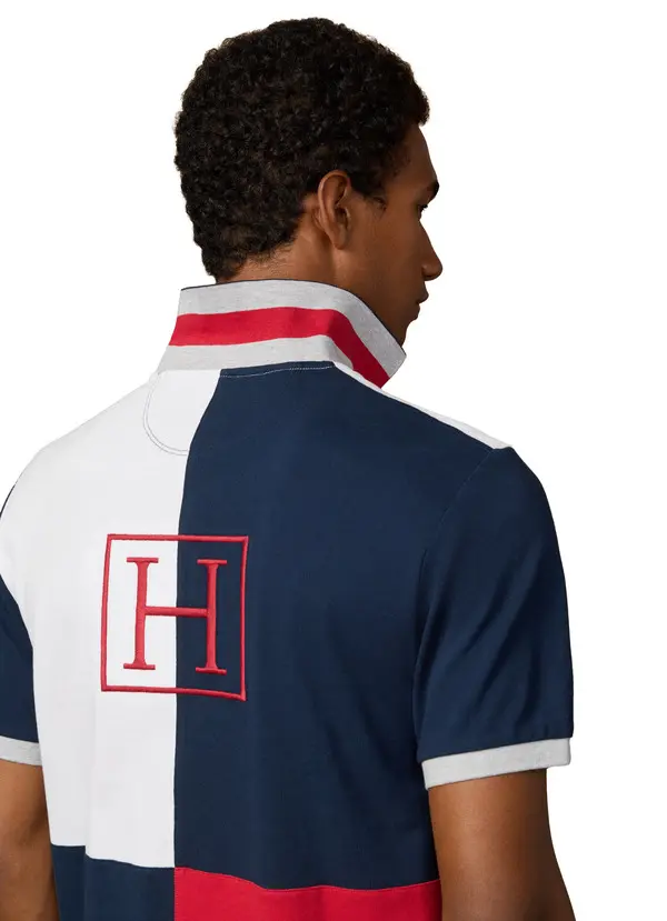 Classic Fit Short Sleeve Branded Quad Polo 2 Image