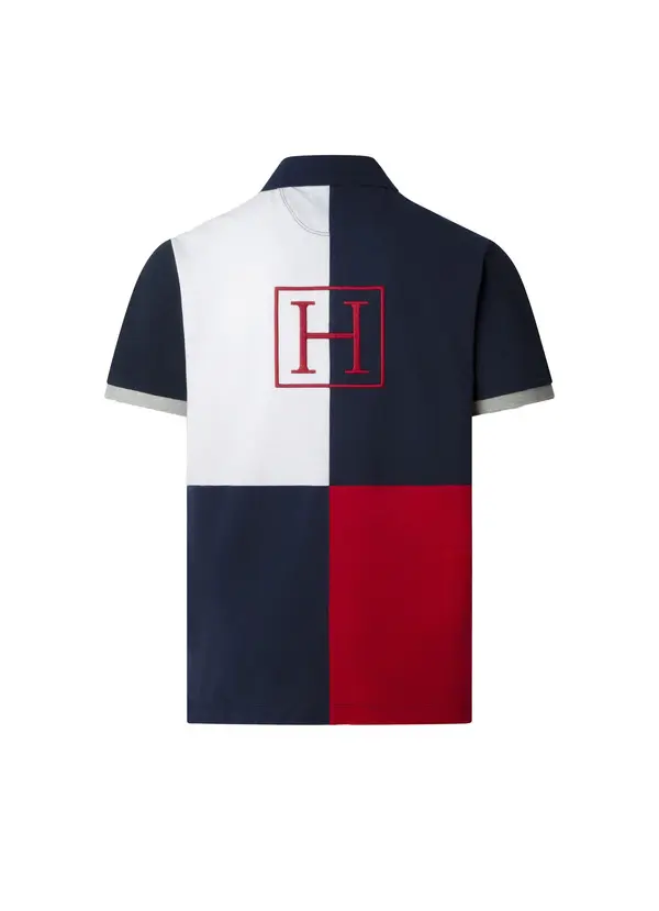 Classic Fit Short Sleeve Branded Quad Polo 4 Image