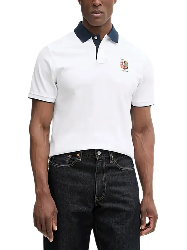 Rowing Club Slim-Fit Short Sleeve Polo Shirt 1 Image