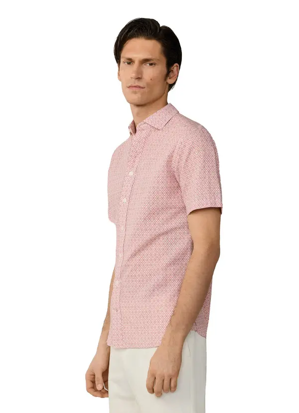 Tailored Fit Print Short Sleeve Shirt 1 Image