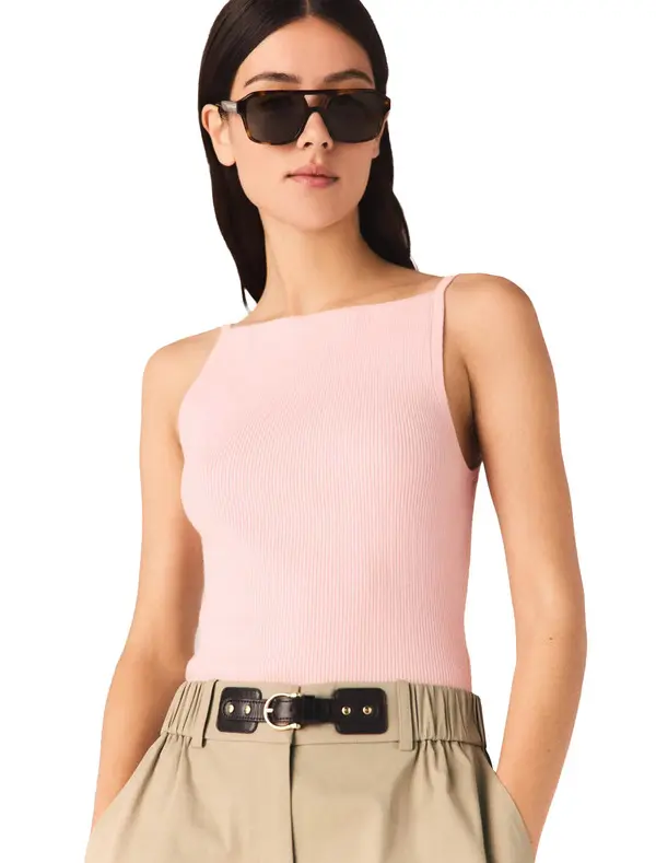 High Straight-Neck Top 1 Image