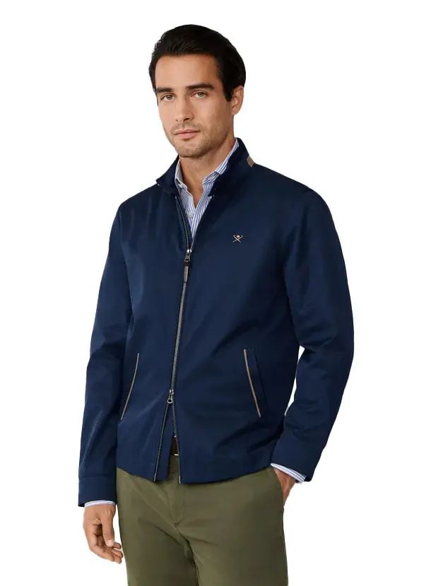 Cotton Blend Harrington Jacket 1 Image