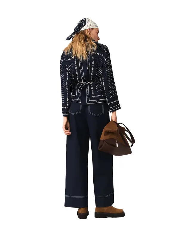 Flowing Bandana Print Shirt 2 Image