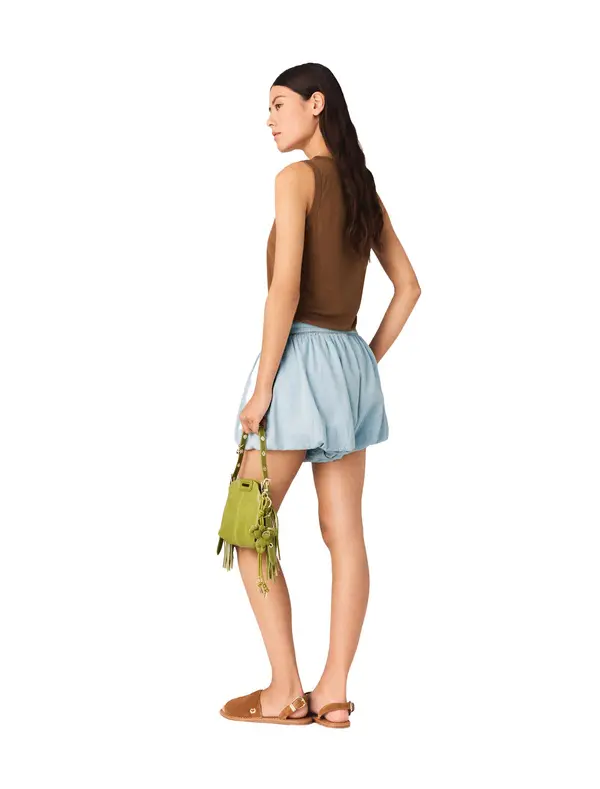 Cotton Chambray Balloon Skort 2 Image