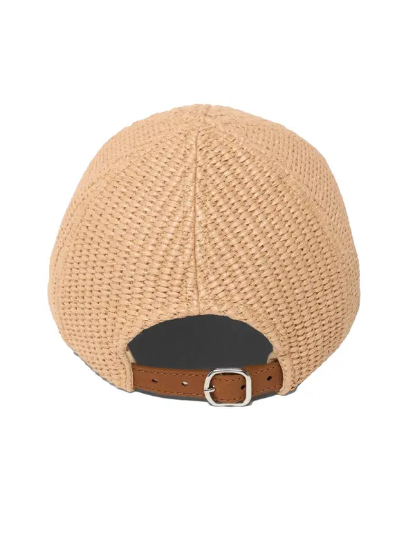 Natural-Texture Cap with Embossed Logo  2 Image