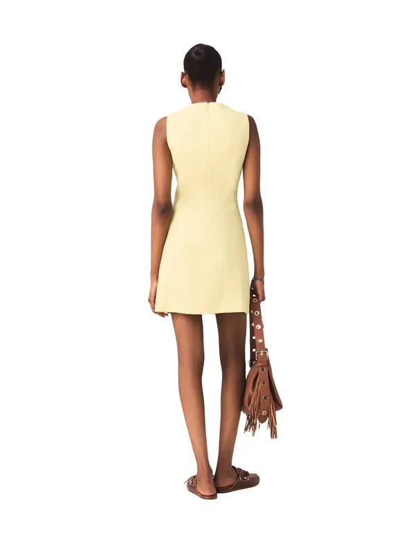 Fitted Short Tweed Dress 2 Image