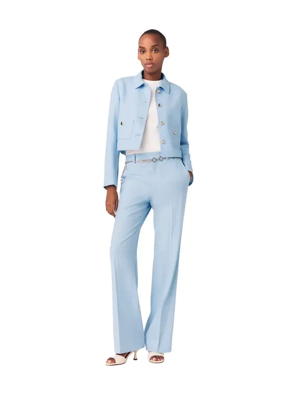 Short Single-Breasted Cropped Jacket 1 Image