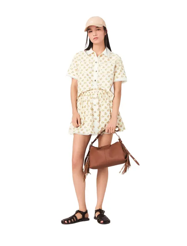 Patterned Shirt With Croquet Trim 1 Image