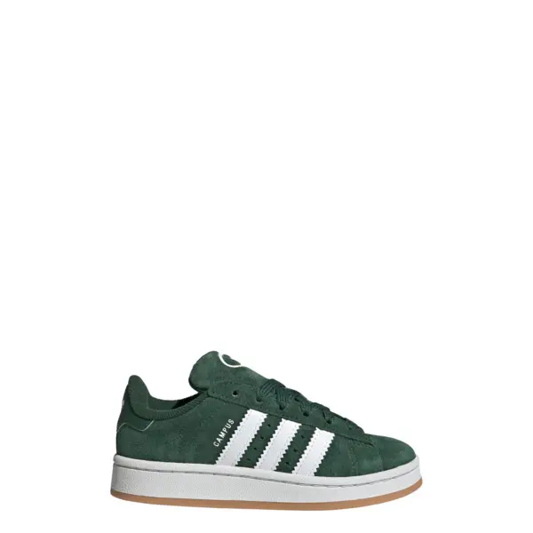 Kids Boys Green Campus 00s Elastic Lace Sneakers 2 Image