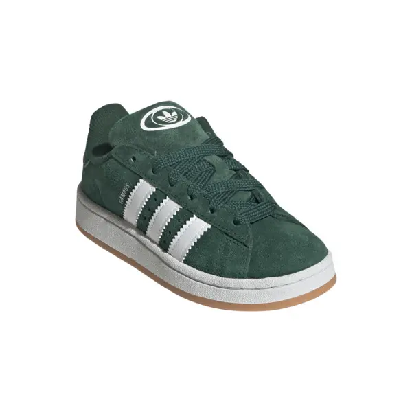 Kids Boys Green Campus 00s Elastic Lace Sneakers 6 Image