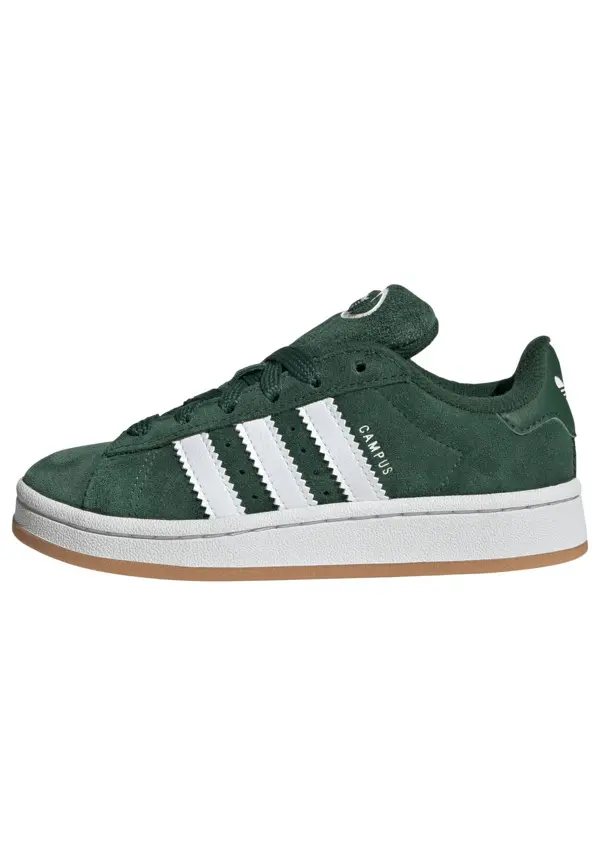 Kids Boys Green Campus 00s Elastic Lace Sneakers 9 Image