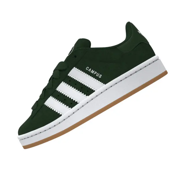 Kids Boys Green Campus 00s Elastic Lace Sneakers 10 Image