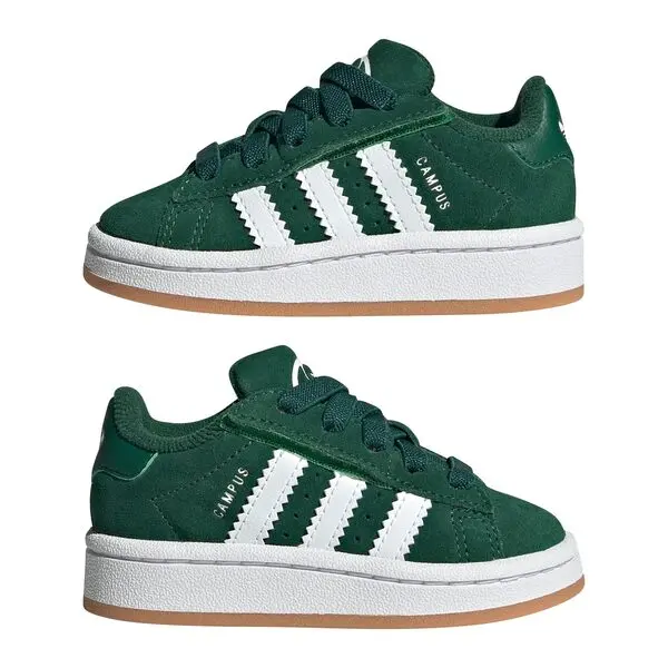 Baby Boy Dark Green Campus 00s Elastic Lace Sneakers 1 Image