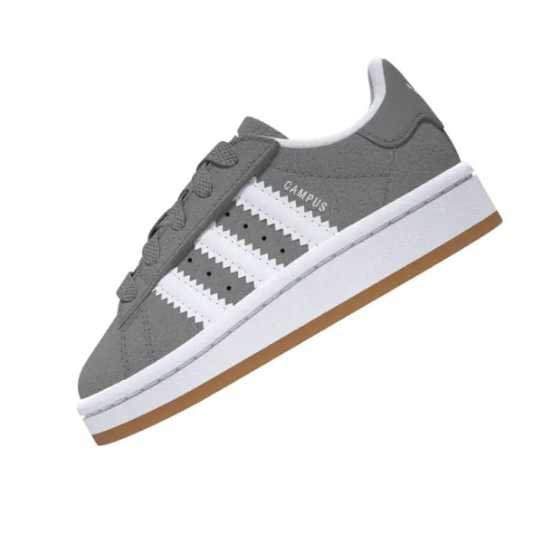 Baby Boy Grey Campus 00s Comfort Closure Elastic Lace Sneakers 9 Image