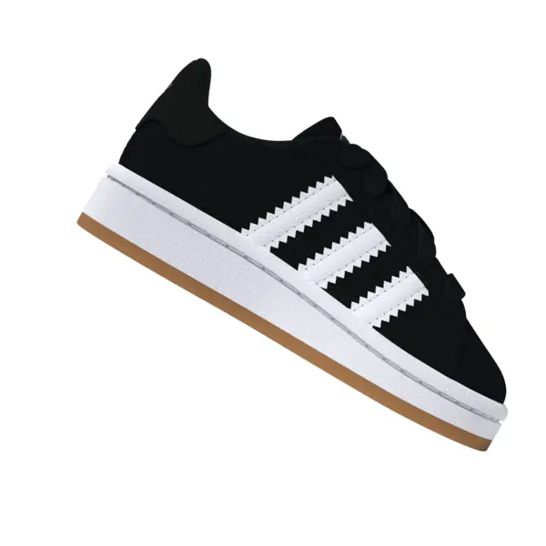 Baby Boy Black Campus 00s Comfort Closure Elastic Lace Sneakers 16 Image