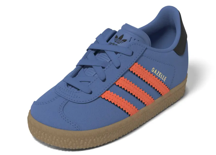 Baby Neutral Gazelle Comfort Closure Elastic Laces Sneakers - Blue 12 Image
