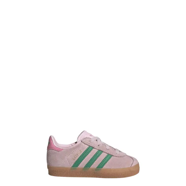 Baby Girl Gazelle Comfort Closure Elastic Laces Sneakers - Pink 4 Image