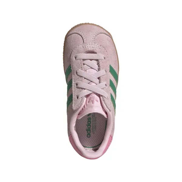 Baby Girl Gazelle Comfort Closure Elastic Laces Sneakers - Pink 5 Image